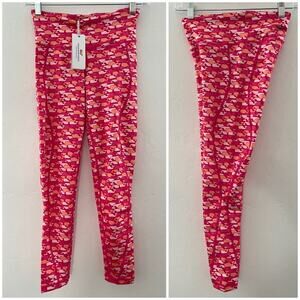 Vineyard Vines Performance Leggings Women's XXS Pink Pockets UPF30 Coastal NWT